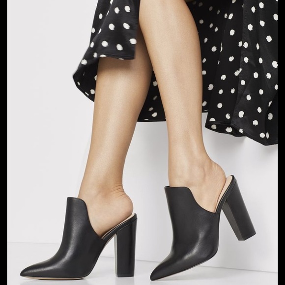 Glittery black mule heels. NWT - Picture 12 of 12